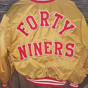 SOLD! - VTG Tim Mcauliffe SF 49ers Satin Jacket
